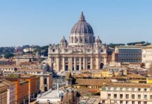 UNPRECEDENTED Vatican Move Breaks 400-Year Tradition St. Peter's Basilica in Rome with a clear blue sky