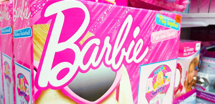 Barbie toy packaging featuring basketball theme