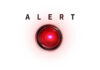 A red alert button with the word 'ALERT' above it