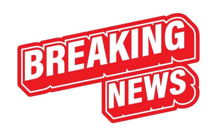 Bold red graphic displaying the words 'Breaking News'
