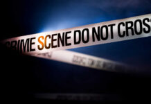South Side Bloodbath, Shooters Vanish Police tape reading 'CRIME SCENE DO NOT CROSS' in a dark setting