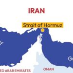 Trump’s Secret Operation To Keep Oil Flowing Map highlighting the Strait of Hormuz in the Persian Gulf