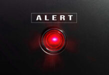 Buried Alive In Mud — Three Days Red alert light against black background, text ALERT.