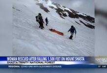 1,500-Foot Freefall — She Walked Away Woman rescued after falling 1,500 ft. on Mount Shasta