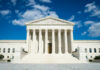 Supreme Court Snub Triggers Trump Payout Supreme Court building with grand columns and steps under a blue sky