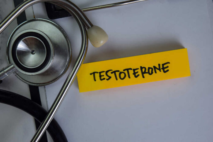 Testoterone,Write,On,Sticky,Notes,Isolated,On,Wooden,Table.