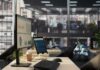 Xbox Bloodbath Sparks Bigger Mystery Computer monitor with analytics dashboard in a modern open office