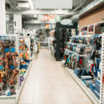 Metal In Dog Food? Massive Recall Hits Pet store aisle with shelves of dog toys, leashes, and collars