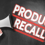 Deli Meat Recall Explodes Nationwide Megaphone and Product Recall text on chalkboard.