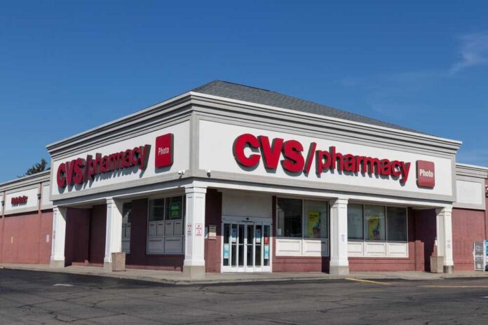 CVS pharmacy storefront on a clear day