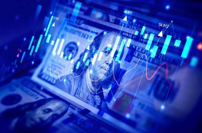 Dollars,100,Banknotes,With,Stock,Market,Chart,Graph,For,Currency