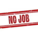 Unexpected Job Loss Jolts Washington Red stamp with the text 'NO JOB'