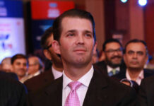 Donald Trump Jr. in suit.