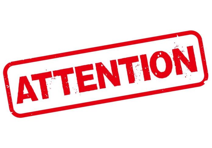 shutterstock_170215775 Red stamp with the word 'ATTENTION' in bold letters