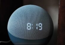Free Alexa+ Isn’t Free?! A red neon privacy warning sign with an exclamation mark