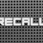 The word 'RECALL' displayed on a perforated surface