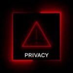 Police ‘Time Machine’ Sparks Firestorm A red neon privacy warning sign with an exclamation mark