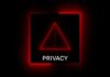 BOMBSHELL REPORT: Surveillance Of Americans Expands In D.C. A red neon privacy warning sign with an exclamation mark