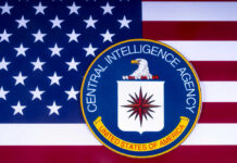 SHOCK: CIA Gold Hoard CIA emblem over United States flag background.