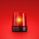 VIDEO: Livestream Mass Turns Deadly Red emergency light on red background